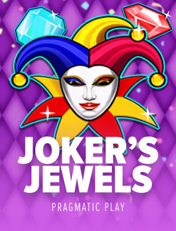 Tarjeta de joyas del joker con brillo intenso y estilo de premio clásico.